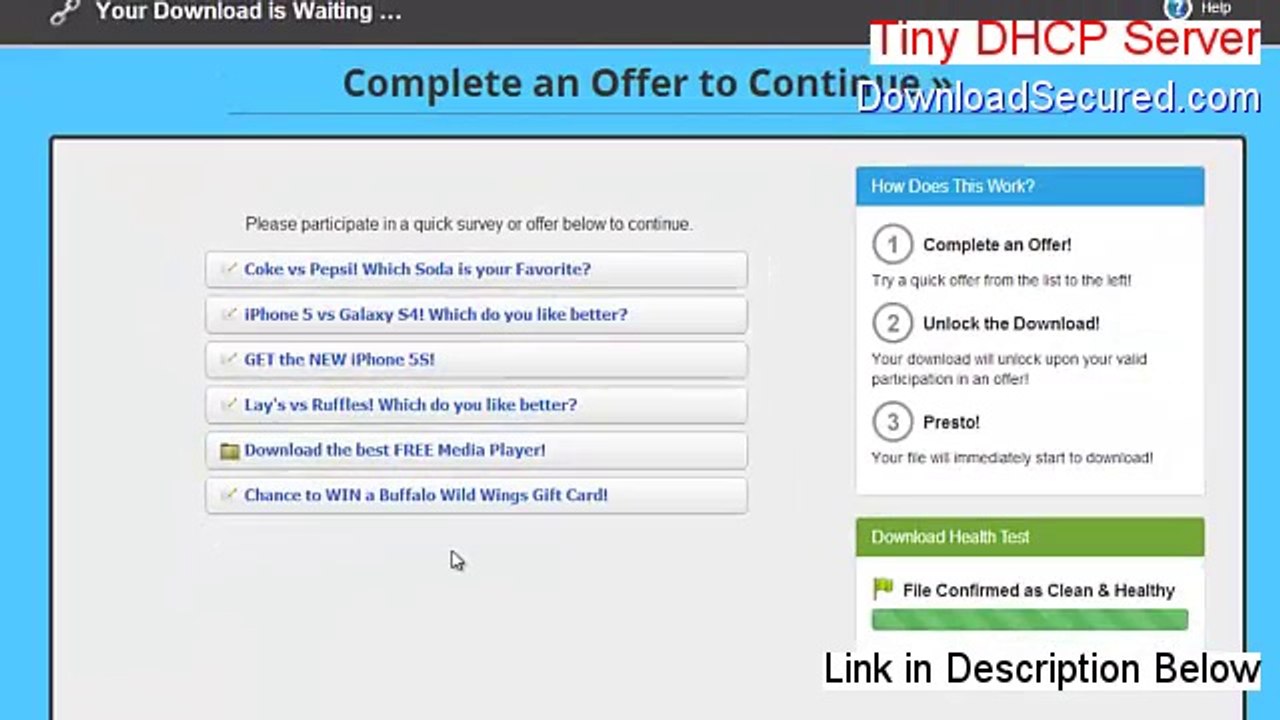Tiny DHCP Server Download Free (Instant Download 2014)