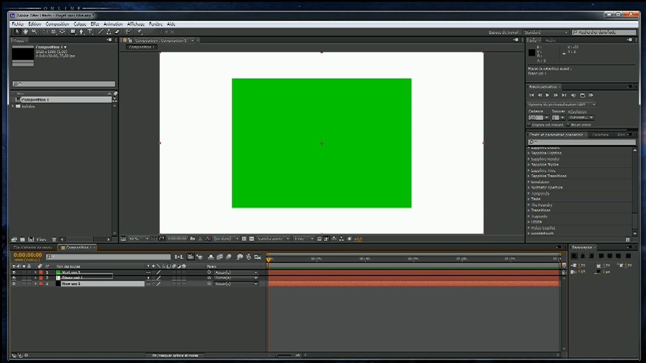 After Effects tutoriel facile 1