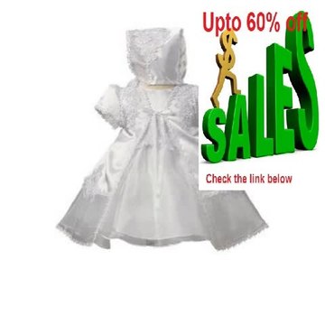 Cheap Deals KID Collection White Infant Flower Girl Christening Dress Sizes S to Xl Review