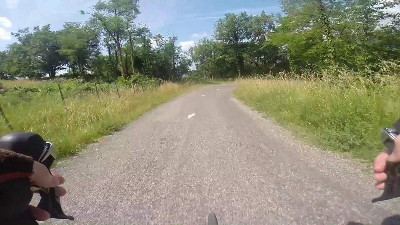 DESCENTE COL DU CLERGEON VERS RUFFIEUX VELO