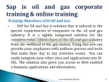 Sap is oil and gas corporate training and online training