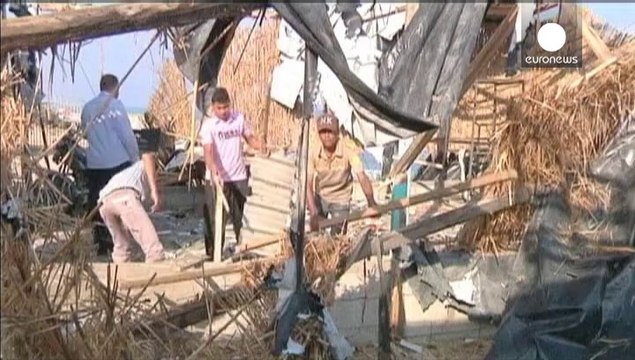 Bombardeo israelí en Gaza como represalia por un lanzamiento de cohetes