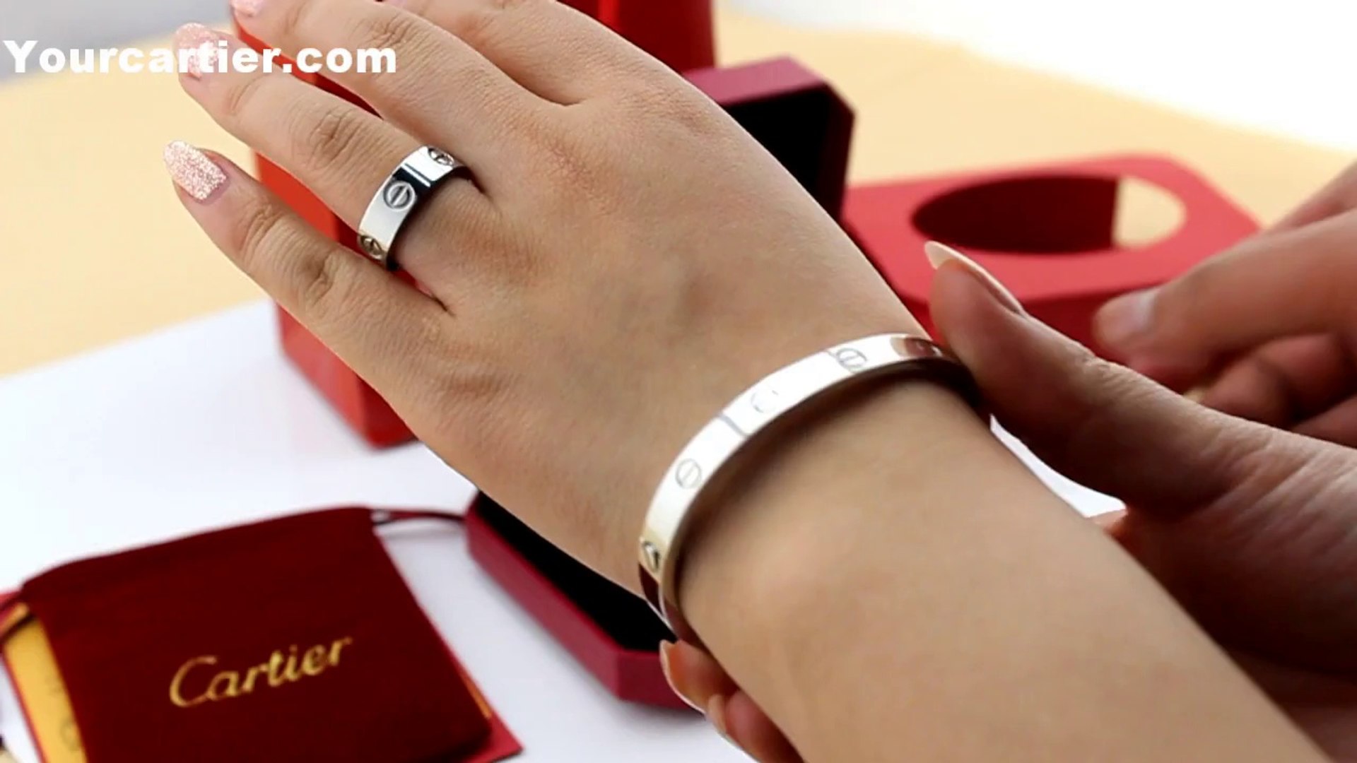 Replica Cartier Love Bracelet White Gold B6035416 Cheap Price $90 New  Version Quality Replica - video Dailymotion