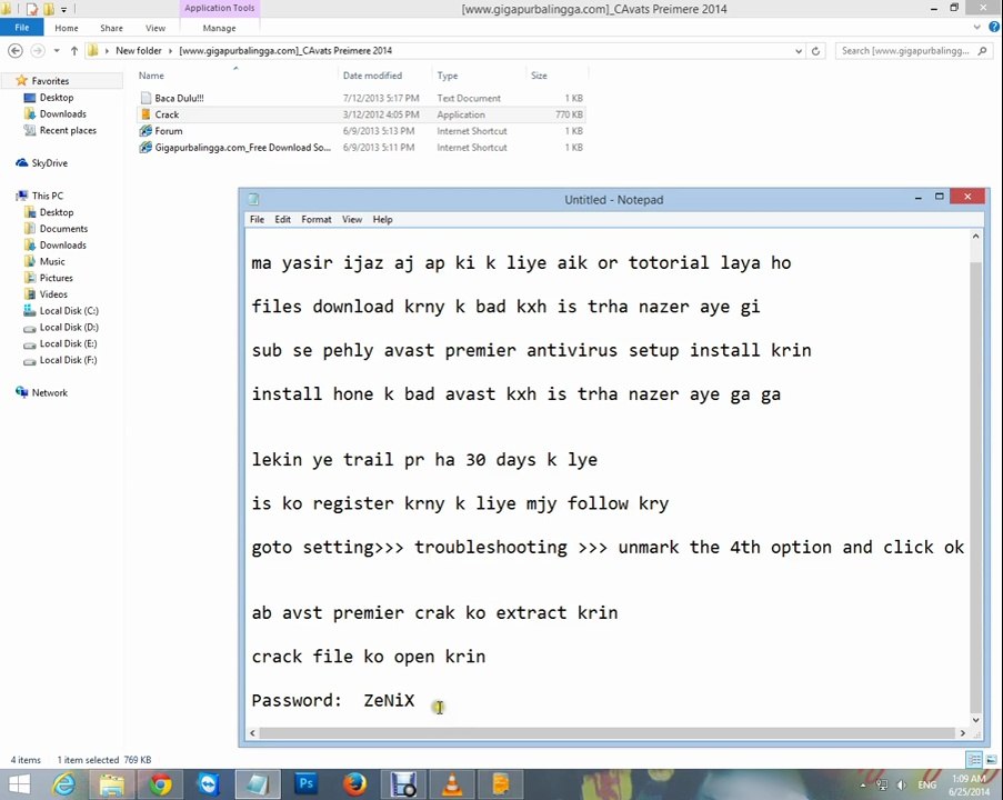 Avast Premier 2014 Full Crack/Patch Activation tutorial Part 1