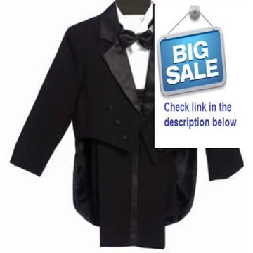 Cheap Deals Classykidzshop Formal Black Tuxedo with Tail Cummerbund Bowtie Suit (Baby - 20T) Review
