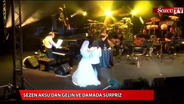 Sezen Aksu'dan gelin ve damada sürpriz