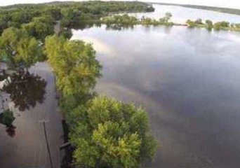 Waterville Under Water Following Widespread Flooding