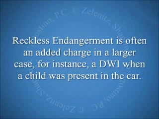 What Is Reckless Endangerment In The First Degree?