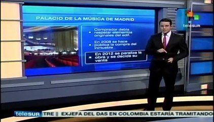 España: critican que Palacio de la música será sede de grupo textil