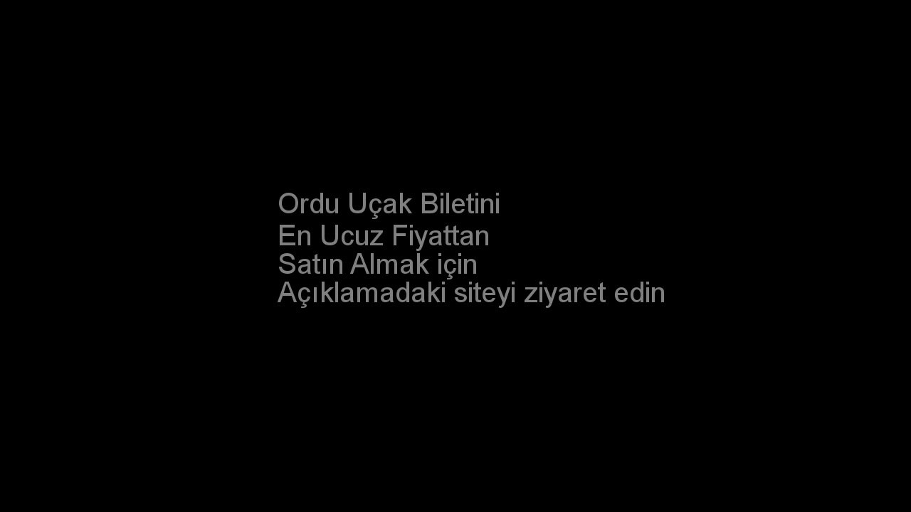 THY Ordu Uçak Bileti