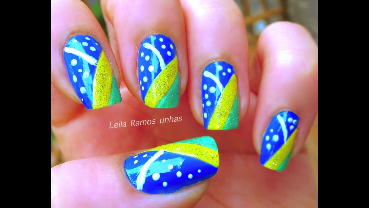 De olho na copa: 7 nail arts verde e amarelo para assistir aos