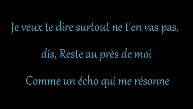 Christophe Maé - Ne m'abandonne pas (Lyrics / Paroles)