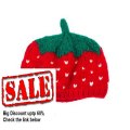 Cheap Deals juDanzy red strawberry knit crochet hat for baby Toddler & child Review