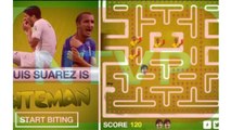 La mordida de Suárez a Chiellini en versión Pac-Man