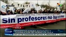 Estudiantes y profesores chilenos rechazan reforma educativa