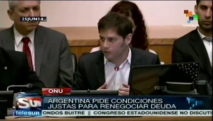Argentina pide condiciones justas para renegociar su deuda