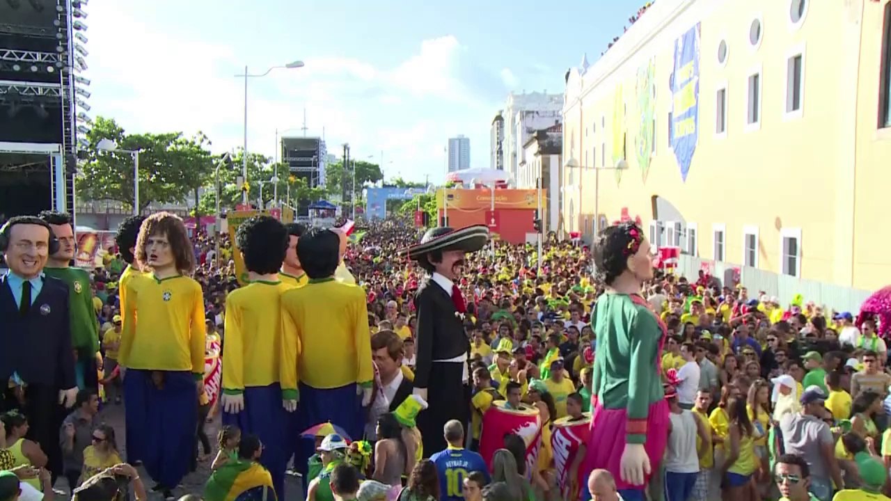 WM-Partylaune in Recife vor Deutschland-USA