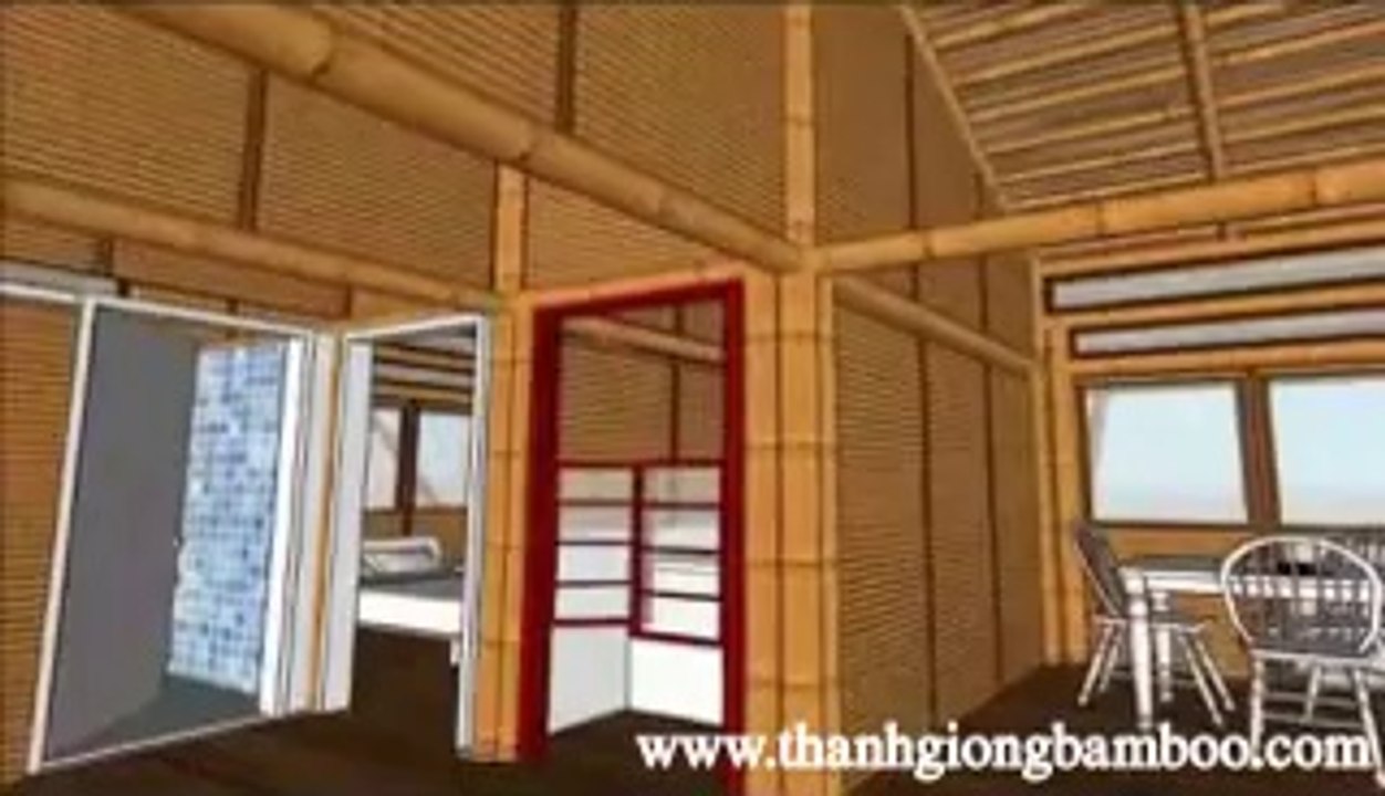 Ván sàn tre - cầu thang tre - Dựng nhà tre 3D - http://thanhgiongbamboo.com/
