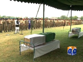 Multan heli crash: Martyr Pilots Laid to Rest-26 Jun 2014
