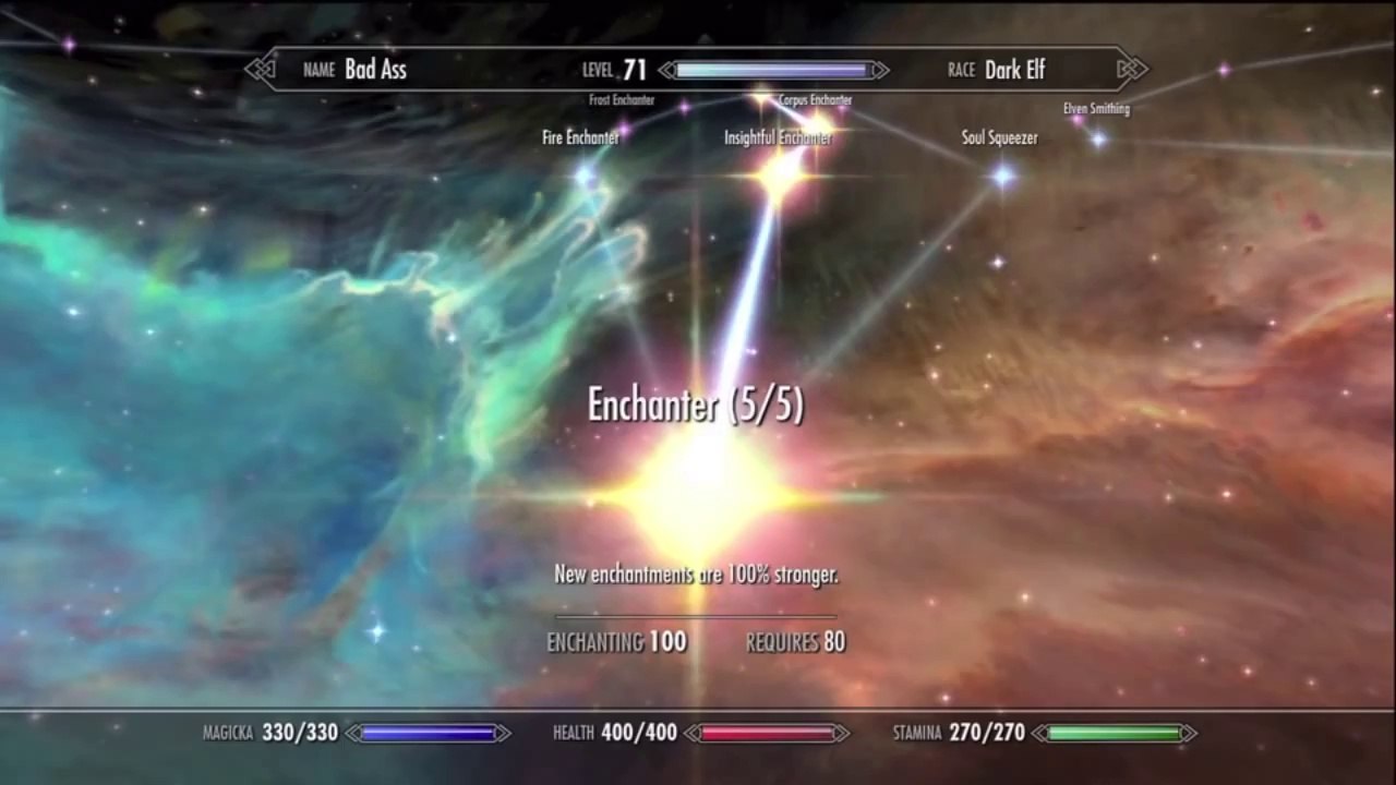 Skyrim 100 Destruction FAST!