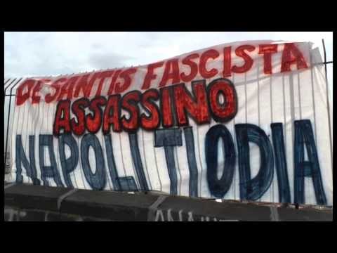 Napoli - Striscione per Ciro Esposito, da Scampia 'ciao eroe' -live- (24.06.14)