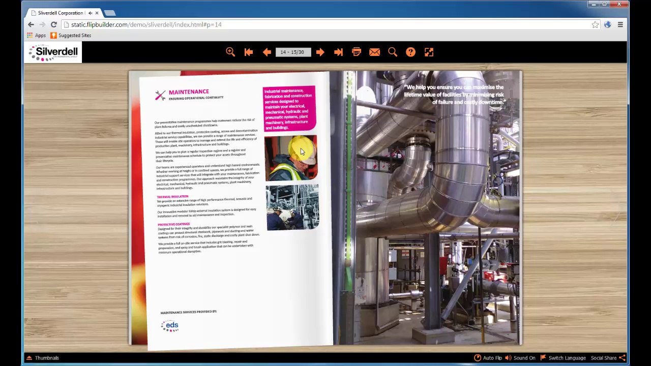 FlipBuilder-set up 3D electronic online brochure with page turning effect