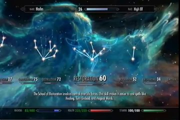Skyrim- QUICKEST way to MAX All Mage Skills to 100