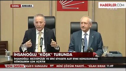 İhsanoğlu ile Kılıçdaroğlu İlk Kez Kamera Karşısında