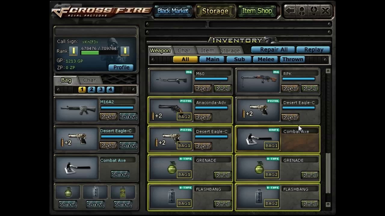 PlayerUp.com - Buy Sell Accounts - Selling Crossfire account exclusive NOT SOLD 2013