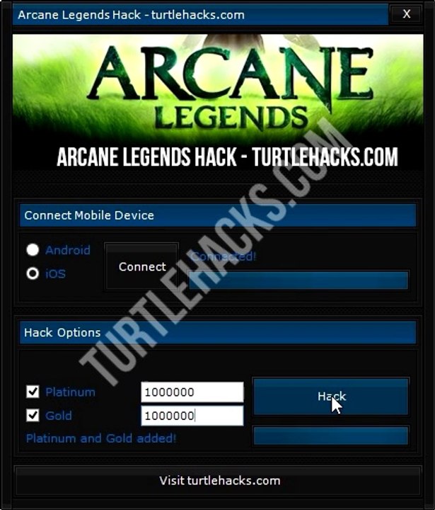 Arcane Legends Hack for Platinum and Gold
