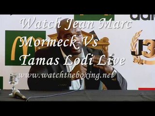 Watch Jean Marc Mormeck Vs Tamas Lodi Live