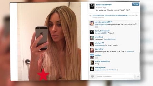 Kim Kardashian has a Nip-Slip on Instagram