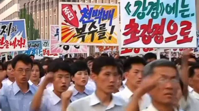 North Korea holds Korean War 64th anniversary rally