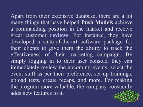 Push Models Offers World-Class Event Staffing Services
