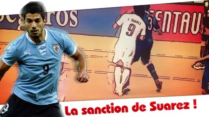 Luis Suarez suspendu 9 matches par la FIFA !