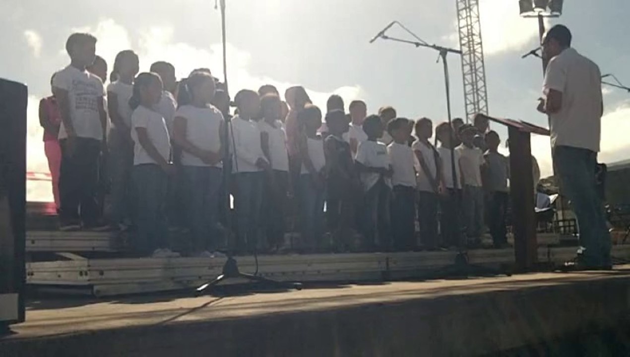 Chorale des écoles de Saint Leu Trois Bassins, école des benjoins