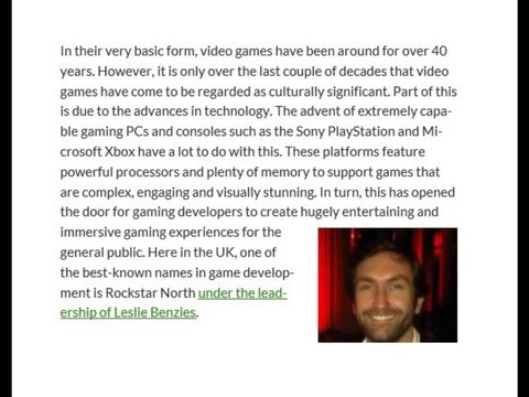 GTA Rockstar Fan | Rockstar and Leslie Benzies are responsible for creating a convincing fictional world