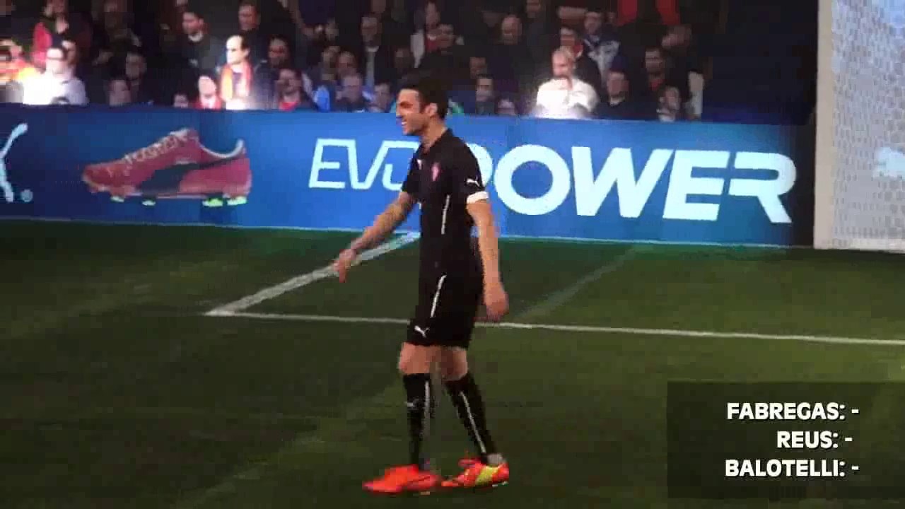 BALOTELLI vs REUS vs FABREGAS   evoPOWER CHALLENGE   Part 12