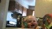 Baby Laughs Hysterically at the Dinner Table