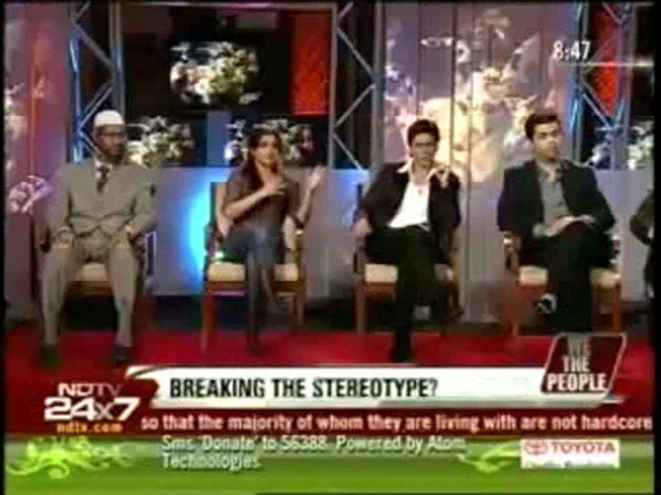 Dr Zakir Naik Shahrukh Khan and Soha Ali Khan on NDTV with Barkha Dutt Part 9