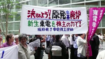 Angry scenes as Japan's TEPCO shareholders demand end to nuclear