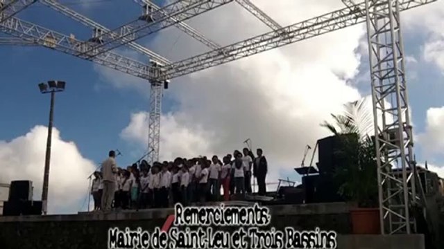 Chorale des écoles de Saint Leu Trois Bassins, école de Bois joli Coeur