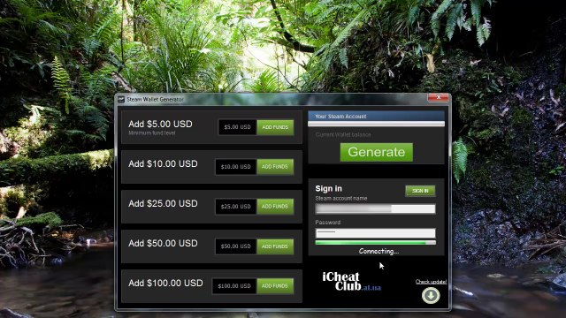 Générateur de vapeur Wallet 2014 / Steam Wallet generator 2014