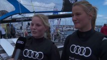 Kieler Woche 2014 - Ann-Kristin und Pia Sophie Wedemeyer, Portrait der Schwestern im 49erFX