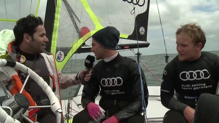 Kieler Woche 2014 - Akif Aydin lernt segeln