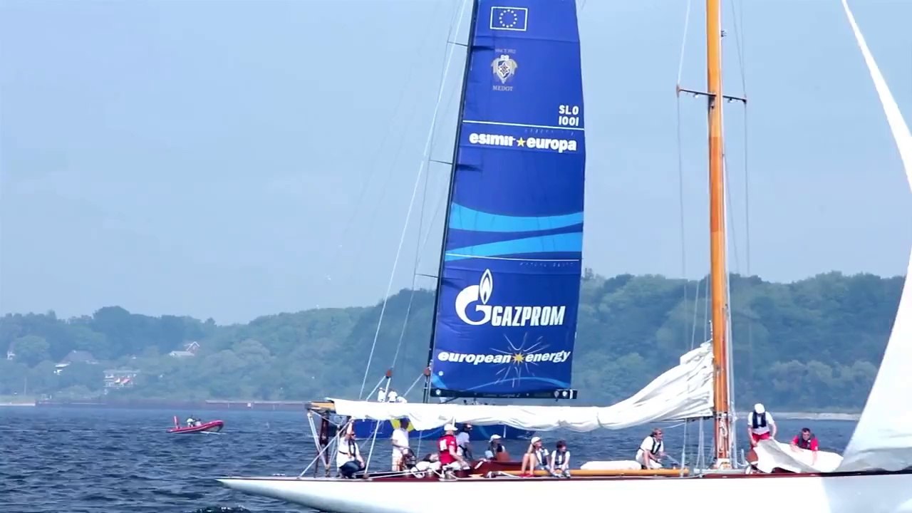 Kieler Woche 2013 - Esimit Europa 2 - die größte Offshore Yacht der Kieler-Woche-Regatten