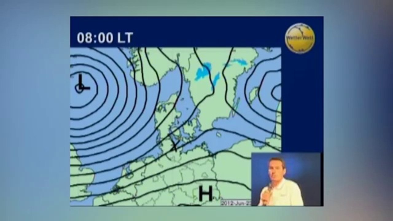 Daily weather forecast Kiel Week 2012 - 23/06/2012