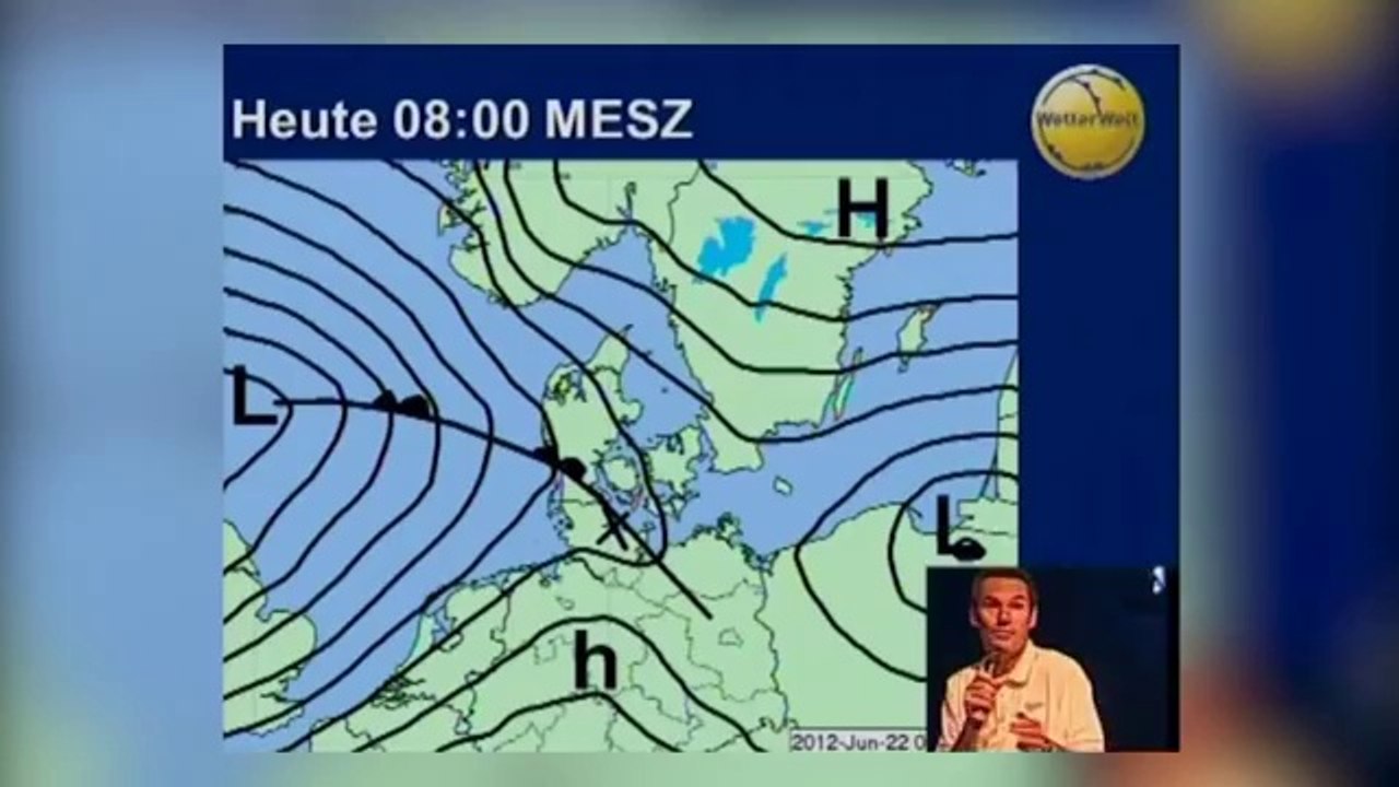 Wetterbriefing zur Kieler Woche 2012 mit Meeno Schrader - 22.06.2012