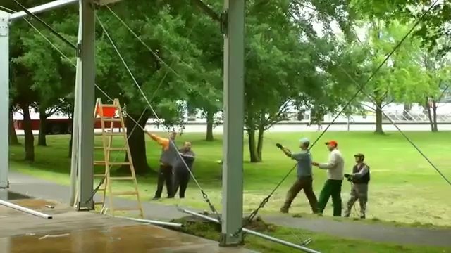 Kieler Woche 2012 - Impressionen rund um den Kieler Woche Aufbau