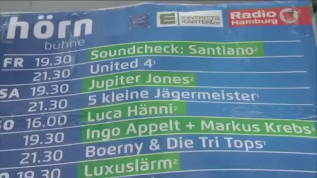 Kieler Woche 2012 - Jupiter Jones auf der Hörnbühne